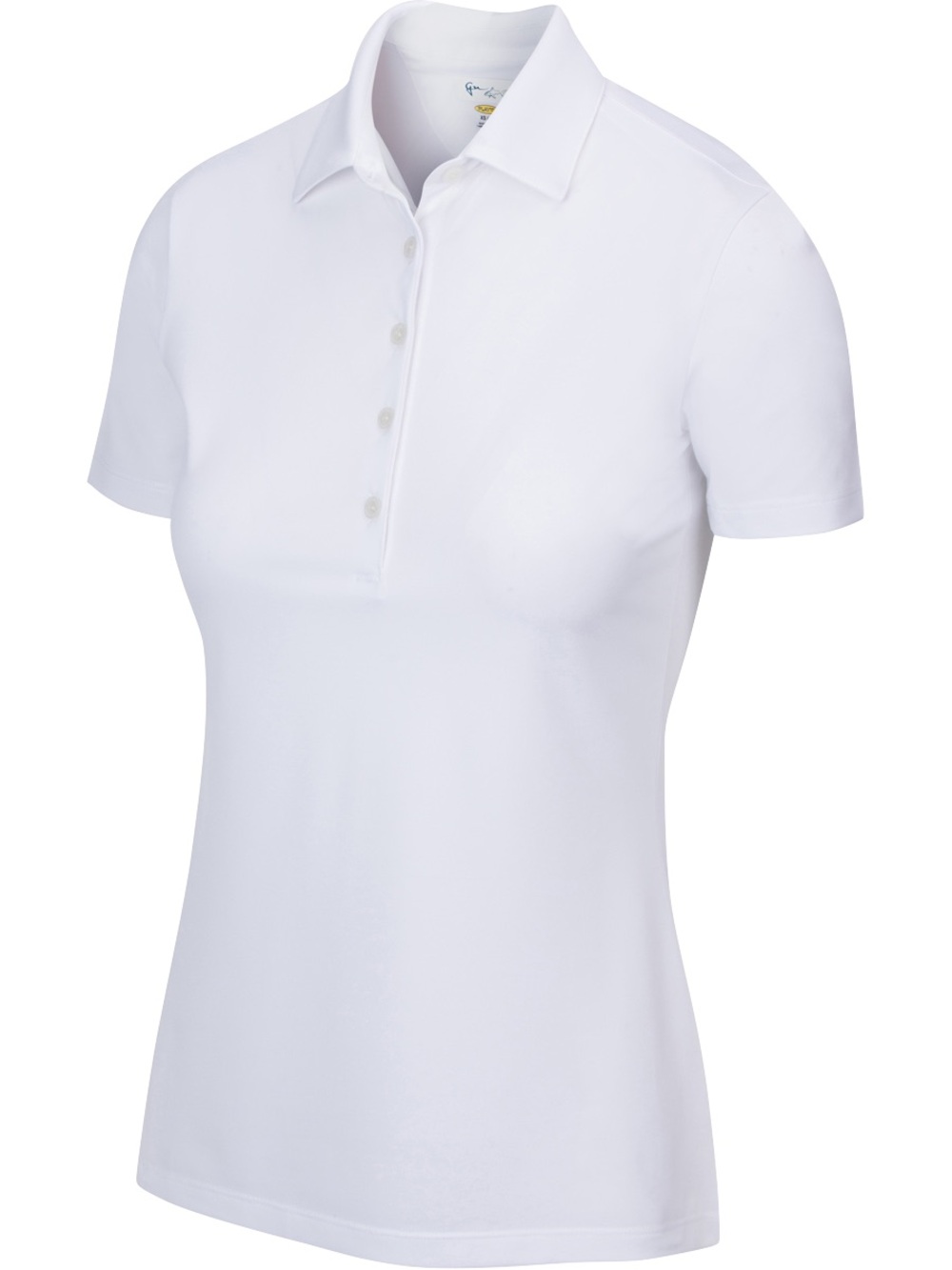 NWT Greg Norman Women’s White Play Dry Golf Polo Shirt Size M Performance